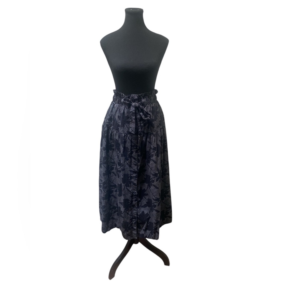 Universal Thread Linen Blend Floral A-Line Skirt XXL GUC